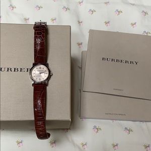 Burberry Croc Leather Watch